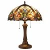 Brand new ⌛ CHLOE Lighting, Inc. CHLOE Lighting Lennon Tiffany Dark Bronze 2-Light Victorian Table Lamp 🔥 -Lamps Sales Store 02a11a7b0deebd79 5084 w800 h800 b1 p0