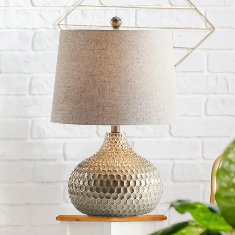New ⭐ JONATHAN Y Bates Honeycomb LED Table Lamp, Antique Brown, 22" 😀 8 New ⭐ JONATHAN Y Bates Honeycomb LED Table Lamp, Antique Brown, 22" 😀 - Image 6