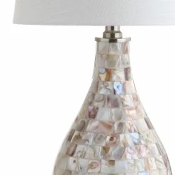 Outlet 🎁 JONATHAN Y Mona 20.5" Mini Table Lamp, Seashell, Seashell 🎁 -Lamps Sales Store 05916431037d1c45 6339 w800 h800 b0 p0