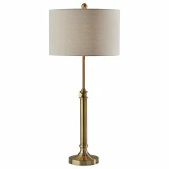 Discount 🔔 Adesso Barton Table Lamp, Antique Brass 🛒