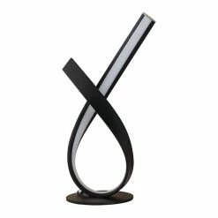 Hot Sale 🔔 ORE International 17" Abstract Upright Ribbon Bow Led Black Metal Table Lamp 🌟 -Lamps Sales Store 07814a1800388aa7 8916 w800 h800 b1 p0