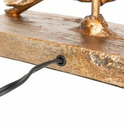 Outlet 🌟 CREATIVE CO-OP Rustic Birds-On-Branch Lamp With Rectangle Flax Shade, Gold 👍 -Lamps Sales Store 09b157980ea2de12 8276 w800 h800 b0 p0