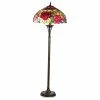 Best Pirce 🌟 CHLOE Lighting, Inc. PEGGY, Tiffany-style 2 Light Roses Floor Lamp, 18" Shade 🧨 -Lamps Sales Store 0a91dcb7081cca20 3910 w800 h800 b1 p0
