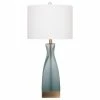 Flash Sale 👍 BASSETT MIRROR CO. Bassett Mirror Anthea Table Lamp In Frosted Blue Finish L3426TEC 🧨