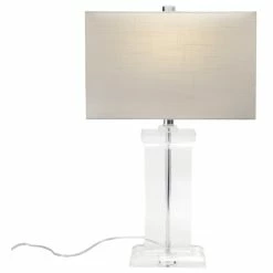 Budget 😍 NuLOOM 25" Helena Crystal Ionic Column Cotton Shade Clear Table Lamp 👏 -Lamps Sales Store 0e71a3d00db9f8e4 8092 w800 h800 b1 p0