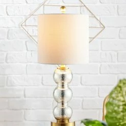 New 🛒 JONATHAN Y February 21" Glass, Metal LED Table Lamp, Mercury Glass/Brass Gold 🔔 -Lamps Sales Store 0f110a030387be72 0772 w800 h800 b0 p0