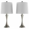 Top 10 😍 Lavish Home Set Of 2 Metal Flared Trumpet Table Lamps, Silver 👍 -Lamps Sales Store 0fe1c9580cbf3a9a 9080 w800 h800 b1 p0