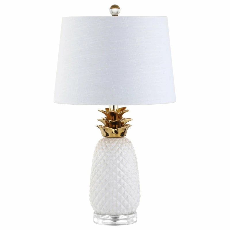 Discount โ๏ธ JONATHAN Y Pineapple 23'' Classic Vintage Ceramic LED Table Lamp, White/Gold ๐ 9 Discount โ๏ธ JONATHAN Y Pineapple 23'' Classic Vintage Ceramic LED Table Lamp, White/Gold ๐ - Image 7