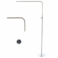 Best Sale 👏 JONATHAN Y Natalie 63" LED Integrated Floor Lamp, Chrome 😉