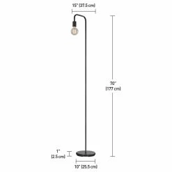 Best reviews of 💯 Globe Electric Holden 70" Black Floor Lamp, Satin Black ✔️ -Lamps Sales Store 16c159280ca250c8 0982 w800 h800 b1 p0
