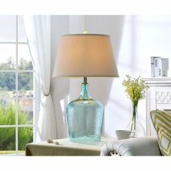 Coupon 🎁 OK Lighting 27"H Ocean Breeze Glass Table Lamp ✨ -Lamps Sales Store 18a1e62c0cf5a1c7 4355 w800 h800 b0 p0