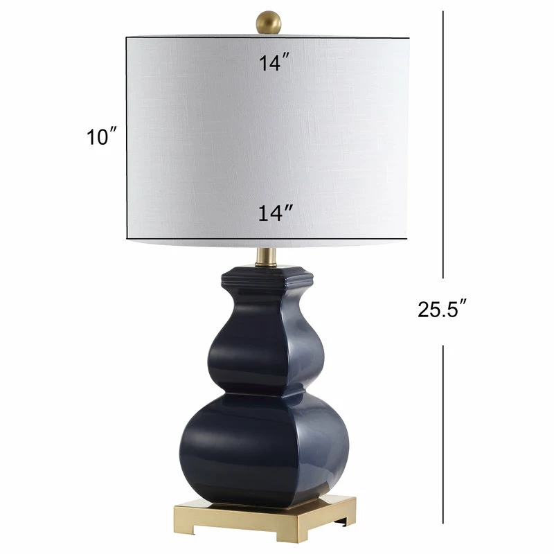 New 🔥 JONATHAN Y Vienna 25.5" Ceramic LED Table Lamp, Navy, Gold, White 💯 10 New 🔥 JONATHAN Y Vienna 25.5" Ceramic LED Table Lamp, Navy, Gold, White 💯 - Image 8