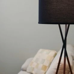 Best deal 👍 Kira Home Sadie 61" Mid Century Tripod LED Floor Lamp, 9W Bulb (/), Leather 😍 -Lamps Sales Store 18c1ed4b00d3a26e 8638 w800 h800 b0 p0