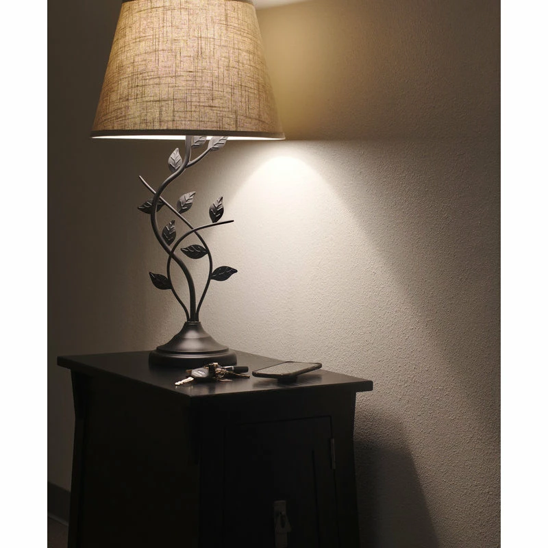 Best Pirce ๐ Kira Home Ambrose 31" Rustic Table Lamp, Beige Fabric Shade, Leaf Detailed Body โญ 4 Best Pirce ๐ Kira Home Ambrose 31" Rustic Table Lamp, Beige Fabric Shade, Leaf Detailed Body โญ - Image 2