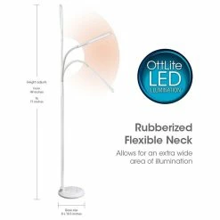 Deals ⌛ OttLite Technologies OttLite Natural Daylight LED Flex Floor Lamp, White ✔️ 9 Deals ⌛ OttLite Technologies OttLite Natural Daylight LED Flex Floor Lamp, White ✔️ -Lamps Sales Store 1c11da040caf83bd 9426 w800 h800 b1 p0