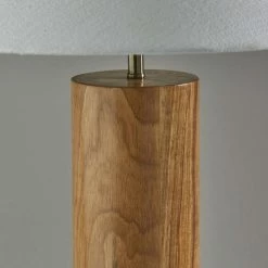 Brand new 😀 HomeRoots 18"x18"x25.5" Natural Wood Table Lamp 😉 -Lamps Sales Store 22211c1e0ec40a38 7317 w800 h800 b0 p0