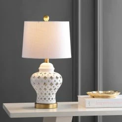Deals ๐ JONATHAN Y Quatrefoil Fretwork 20.5" Ginger Jar Ceramic And Metal LED Table Lamp, White ๐ 12 Deals ๐ JONATHAN Y Quatrefoil Fretwork 20.5" Ginger Jar Ceramic And Metal LED Table Lamp, White ๐ -Lamps Sales Store 2401fbb50387c2fa 1929 w800 h800 b0 p0