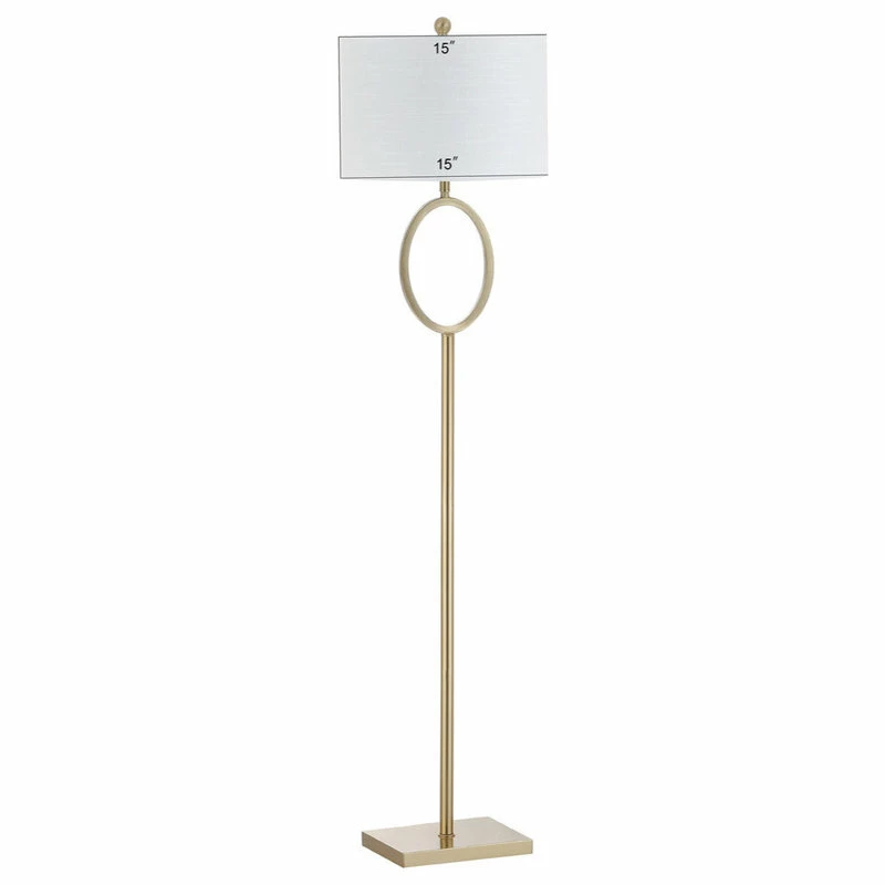 Hot Sale ๐งจ JONATHAN Y April Metal Modern Contemporary LED Floor Lamp, Brass Gold ๐ 8 Hot Sale ๐งจ JONATHAN Y April Metal Modern Contemporary LED Floor Lamp, Brass Gold ๐ - Image 6