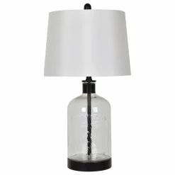 Wholesale 🔥 Crestview Collection Woodburn Metal And Glass 26.5"H Table Lamp 👏