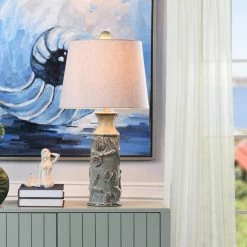 Brand new 🔥 StyleCraft Home Collection Nautical Ceramic Table Lamp In Blue Bay Finish Natural Linen Shade 👍 -Lamps Sales Store 2c01715202b61f98 8875 w800 h800 b0 p0