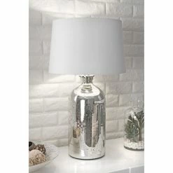 Best deal 💯 NuLOOM Mercury Glass Cotton Shade Silver Finish 3-Way Switch Table Lamp, 28" 🌟 -Lamps Sales Store 2da1e2b50df7e759 7933 w800 h800 b0 p0