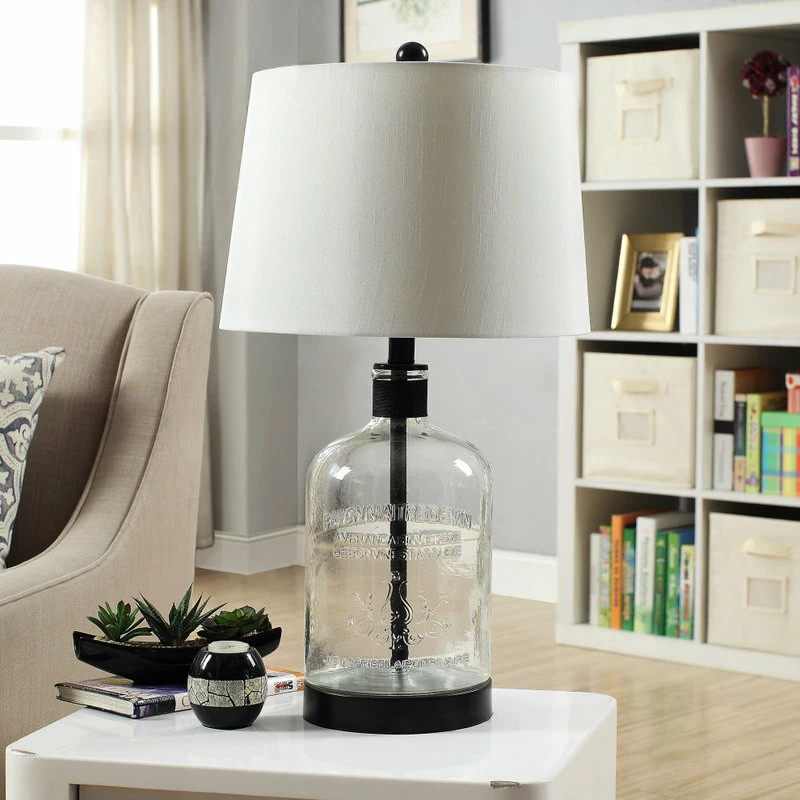 Wholesale 🔥 Crestview Collection Woodburn Metal And Glass 26.5"H Table Lamp 👏 5 Wholesale 🔥 Crestview Collection Woodburn Metal And Glass 26.5"H Table Lamp 👏 - Image 3