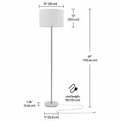 Best deal 🤩 Globe Electric Versailles 60" Brushed Nickel Floor Lamp, Faux Marble Accent 🤩 11 Best deal 🤩 Globe Electric Versailles 60" Brushed Nickel Floor Lamp, Faux Marble Accent 🤩 -Lamps Sales Store 2f810d4f0bec955c 6870 w800 h800 b1 p0