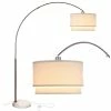 Deals ❤️ Brightech Mason - Arc Floor Lamp With Unique Hanging Drum Shade, Nickel 🤩 -Lamps Sales Store 30e158e80ed9fe42 3121 w800 h800 b1 p0