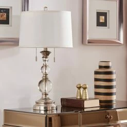 Budget 🤩 Inspire Q Milos Crystal Base Accent Table Lamp 😀 -Lamps Sales Store 3411abcf00b17050 8901 w800 h800 b0 p0