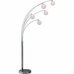 Best reviews of ๐ Artiva Manhattan 5-Arch Crystal Ball 84" Arched Floor Lamp ๐ฏ