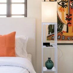 Cheapest 🔥 Brightech Maxwell Charger - Shelf Floor Lamp With USB Charging And Outlet LED, O 😉 -Lamps Sales Store 38517d780eb526e0 0836 w800 h800 b0 p0