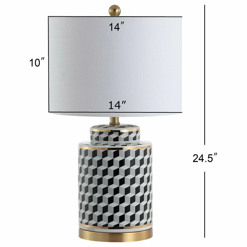 Deals ๐ JONATHAN Y Ellie 24.5" Tumbling Block Ceramic, Metal LED Table Lamp, Black ๐ฅฐ 10 Deals ๐ JONATHAN Y Ellie 24.5" Tumbling Block Ceramic, Metal LED Table Lamp, Black ๐ฅฐ - Image 8