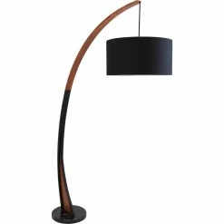 Cheapest 😉 Lumisource Noah Floor Lamp In Walnut And Black Finish LS-NOAHFL WL+BK 🥰