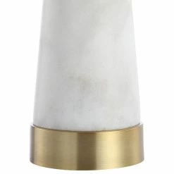 Coupon 🎉 Travis 26.5" Marble Gold Modern Column LED Table Lamp, White By JONATHAN Y ✔️ -Lamps Sales Store 39f1b6250387c057 1294 w800 h800 b1 p0