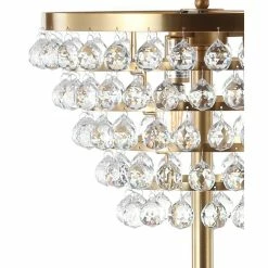 Hot Sale 🔥 JONATHAN Y Jemma Crystal, Metal LED Floor Lamp, 60", Brass Gold ⭐ -Lamps Sales Store 3a31ed690387c03d 5575 w800 h800 b1 p0