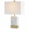 Outlet 🎉 Trevor 22.5" Marble Gold Modern Console LED Table Lamp, White By JONATHAN Y 😉 -Lamps Sales Store 3ad140810387c295 1840 w800 h800 b1 p0