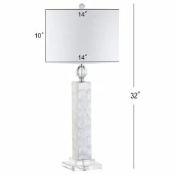 Brand new 🌟 JONATHAN Y Bailey 32" LED Seashell Table Lamp, White, Set Of 2 😀 -Lamps Sales Store 3c41e0ae0387bbd1 0117 w800 h800 b1 p0