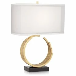 Best reviews of 🌟 Pacific Coast Lighting Riley Gold Leaf Table Lamp 😍