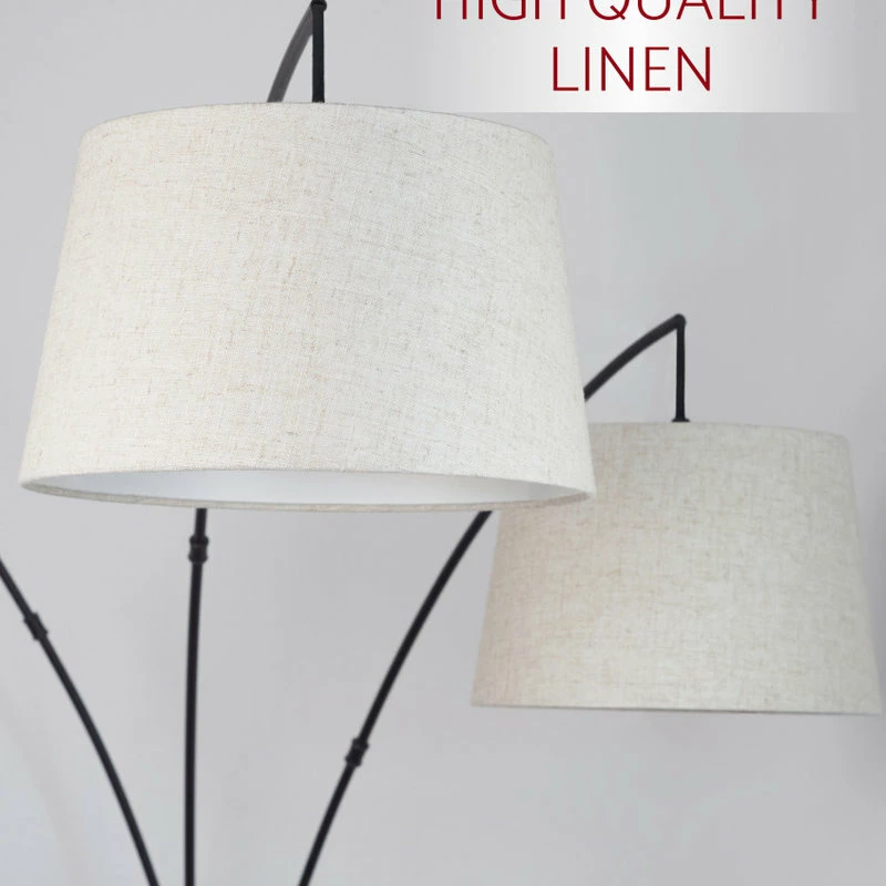 Buy 🎁 Kira Home Akira 78.5" Arc Floor Lamp, Weighted Base, 3-Way Switch, Oatmeal ⭐ 7 Buy 🎁 Kira Home Akira 78.5" Arc Floor Lamp, Weighted Base, 3-Way Switch, Oatmeal ⭐ - Image 5