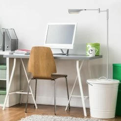 Brand new 😍 Brightech Leaf - Adjustable Pharmacy LED Floor Lamp For Reading & Crafts, Platin 🔥 -Lamps Sales Store 410126b20eb7a220 9187 w800 h800 b0 p0