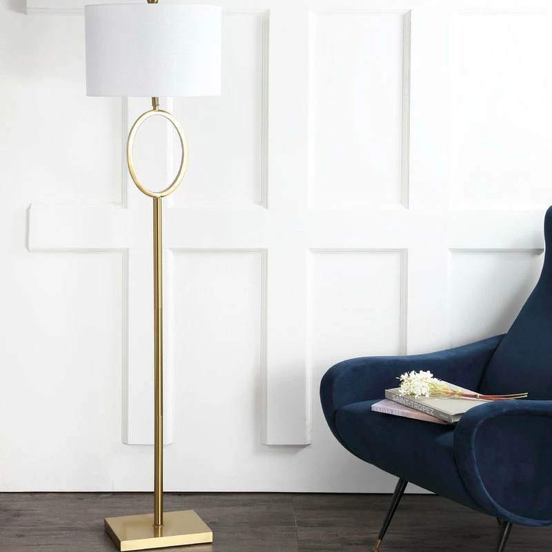 Hot Sale ๐งจ JONATHAN Y April Metal Modern Contemporary LED Floor Lamp, Brass Gold ๐ 6 Hot Sale ๐งจ JONATHAN Y April Metal Modern Contemporary LED Floor Lamp, Brass Gold ๐ - Image 4