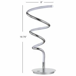 Top 10 ⌛ JONATHAN Y Scribble 19.75" Modern Dimmable Metal Integrated LED Table Lamp, Chrome ⌛ -Lamps Sales Store 429153d40387c153 1467 w800 h800 b1 p0