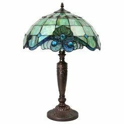 Budget 🤩 Serena D'italia Tiffany 2-Light Pearl Vintage 25" Table Lamp 😍