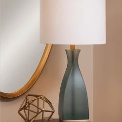 Flash Sale 👍 BASSETT MIRROR CO. Bassett Mirror Anthea Table Lamp In Frosted Blue Finish L3426TEC 🧨 -Lamps Sales Store 472165b00afb6ec1 1789 w800 h800 b0 p0