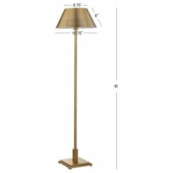 Best Pirce 🎉 JONATHAN Y Roxy 60" Metal Floor Lamp, Brass Gold ❤️ -Lamps Sales Store 47718db40f763166 5990 w800 h800 b1 p0