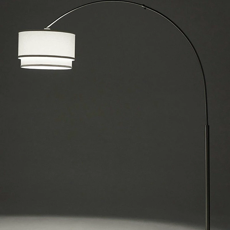 Deals ❤️ Brightech Mason - Arc Floor Lamp With Unique Hanging Drum Shade, Nickel 🤩 9 Deals ❤️ Brightech Mason - Arc Floor Lamp With Unique Hanging Drum Shade, Nickel 🤩 - Image 7