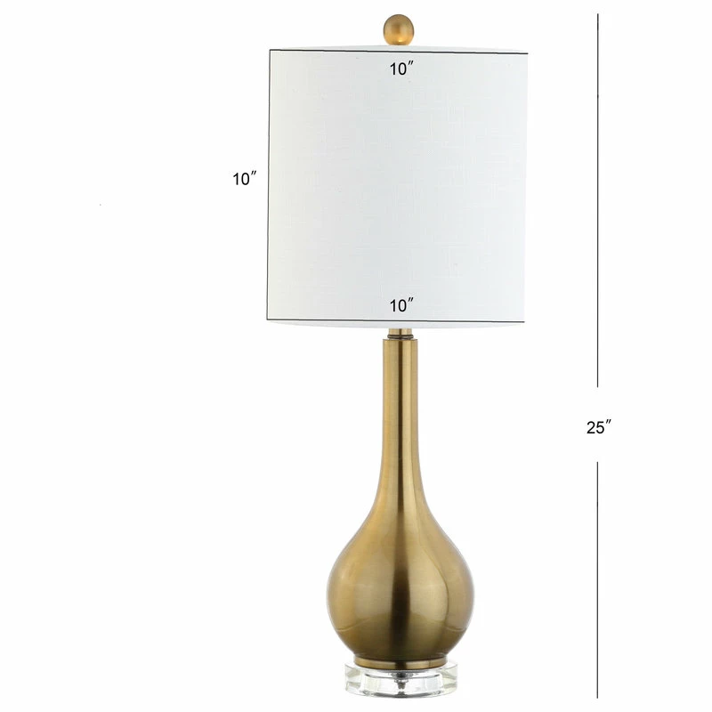 Top 10 🥰 JONATHAN Y Dylan 25" Metal And Crystal Teardrop Table Lamp, Brass ✨ 10 Top 10 🥰 JONATHAN Y Dylan 25" Metal And Crystal Teardrop Table Lamp, Brass ✨ - Image 8