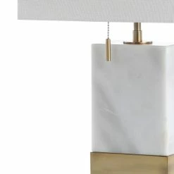 Outlet 🎉 Trevor 22.5" Marble Gold Modern Console LED Table Lamp, White By JONATHAN Y 😉 -Lamps Sales Store 4c21cb400387c2a7 1840 w800 h800 b0 p0