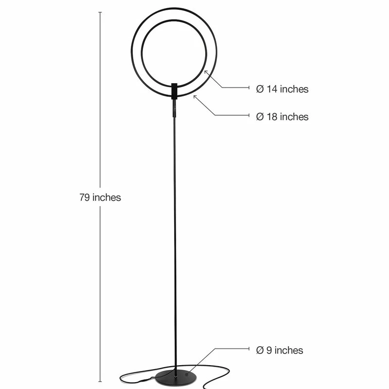 Brand new ๐ Brightech Eclipse Modern LED Torchiere Floor Lamp - Very High Brightness, Black ๐ 5 Brand new ๐ Brightech Eclipse Modern LED Torchiere Floor Lamp - Very High Brightness, Black ๐ - Image 3
