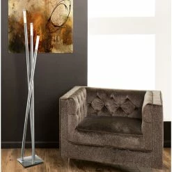 Discount 🎉 LumiSource Icicle Modern Floor Lamp, Antique Metal, Stainless Steel ✔️ -Lamps Sales Store 53114e680c6eec7c 5751 w800 h800 b0 p0